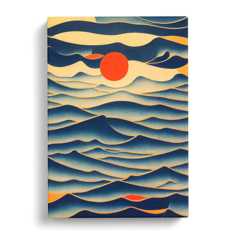 Ocean Abstract Painting Vol.4 - Wrapped Canvas, 76cm H x 50cm W x 3cm D