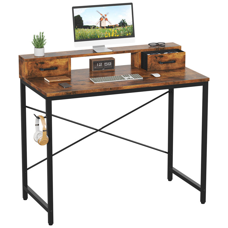 Computer Desk, Rustic Brown