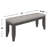 Dark Grey Fabric Upholstered Wood Bench For Dining, Rubberwood Frame, Button - Comfortable Seat, 18.59 In Height, Ideal Intimate Dinners Dining With Solid Seat Design, 47.3 Depth, Suitable Family