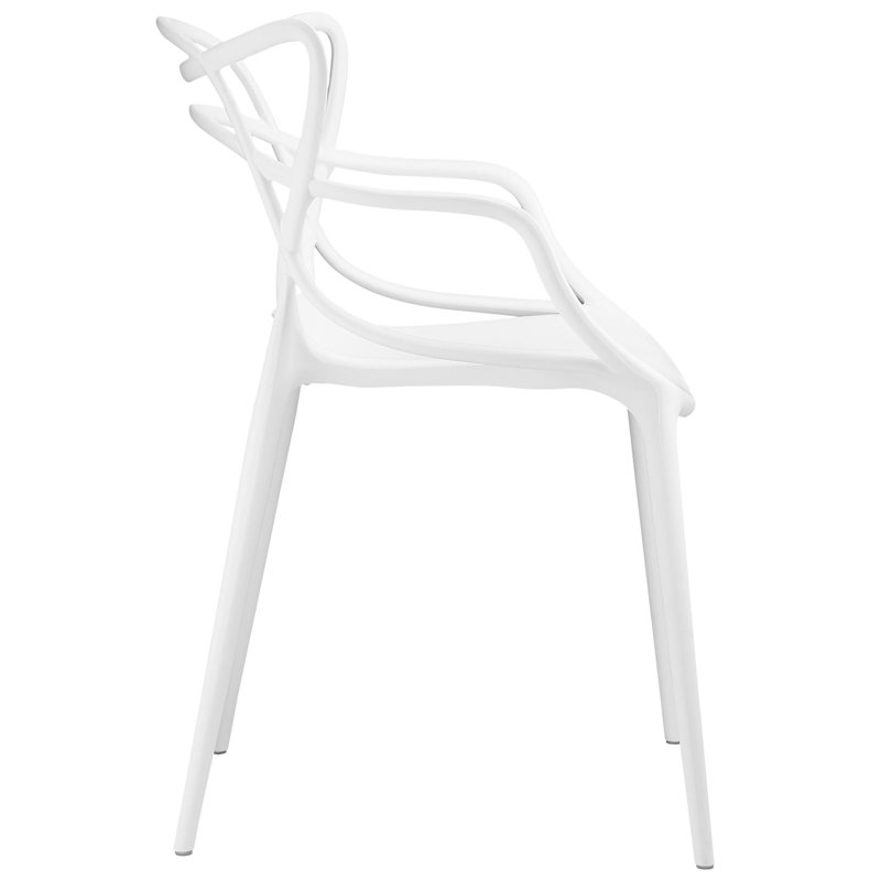 Porch & Den Waverly Dining Armchair, White