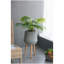 Support pour plante d'intérieur et d'extérieur en ciment 14,6 x 14,6 x 28 po