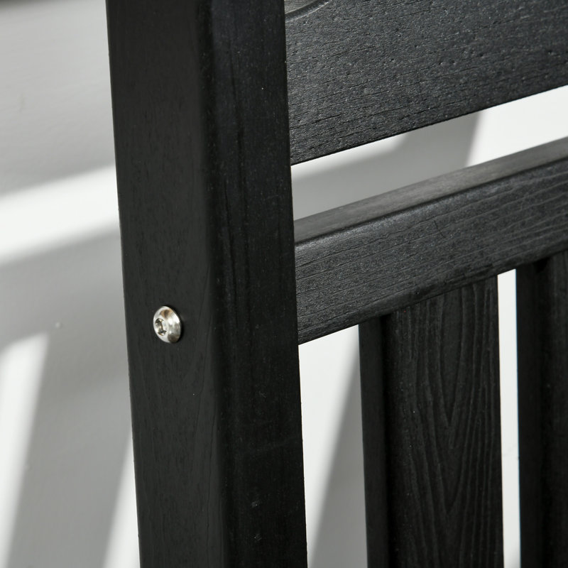 Chaise berçante d'extérieur Outsunny (excluant la table), Noir