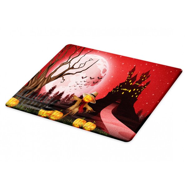 Bless International East Urban Home Glass Scarecrow Cutting Board 