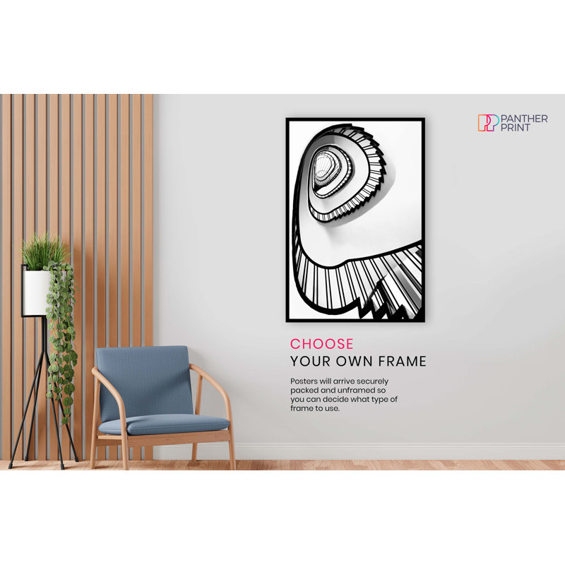 Architectural Spiral StairWays - No Frame Print, 61cm H x 41cm W