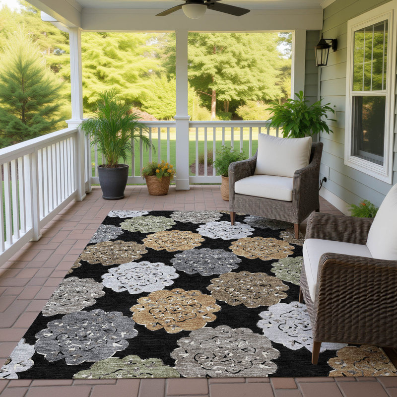 Machine Washable Indoor/Outdoor Chantille ACN2353 Casual Rug, Rectangle 10' x 14'