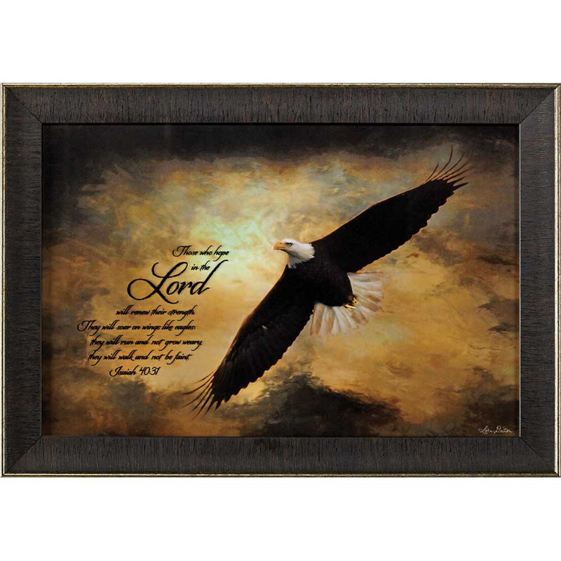 « isaiah 40:31 », impression encadrée sous verre