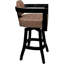Tabouret de bar pivotant en bois Camili sur base en S-1917114454-1940356425-1938551395