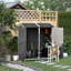 5 ft. W x 2 ft. D Solid Wood Vertical Tool Shed-1933559368