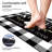 Aphroditi Checkered Polyester Water Resistant Anti-Fatigue Non-Skid Kitchen Mat