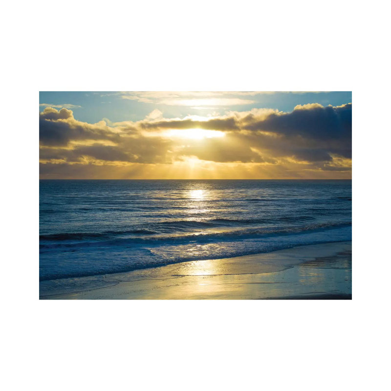 Beach Sunset Surfers by Doug Foulke - Wrapped Canvas Print, 66.04 cm H x 45.72 cm W x 1.91 cm D