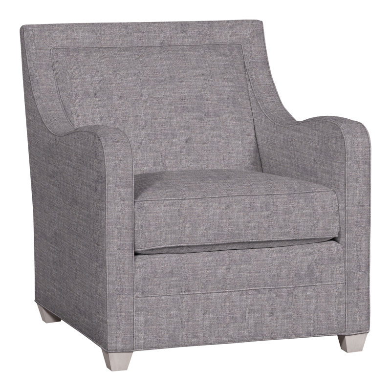 Haden 31.5" Chair, Dove Gray, Nomad Slate Crypton® Chenille