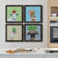 «Playful Nature», ensemble de 4 reproductions sur toiles encadrées-535125747-535125757-535175085