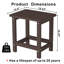 Table basse toutes saisons pour l'extérieur et l'intérieur Table d'appoint en poly épaissie facile à nettoyer et à l'épreuve de la rouille-2054468340