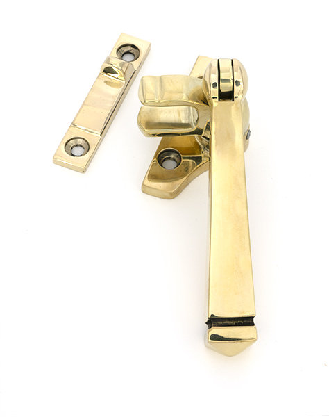 Avon Night-Vent Locking Fastener (Steel Window), Polished Brass