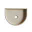 Lavabo de salle de bain de 45,7 cm (18 po), lavabo en microciment de forme irrégulière, sans meuble, sans robinetterie ni couvercle, couleur beige ciment-14665530-14665529