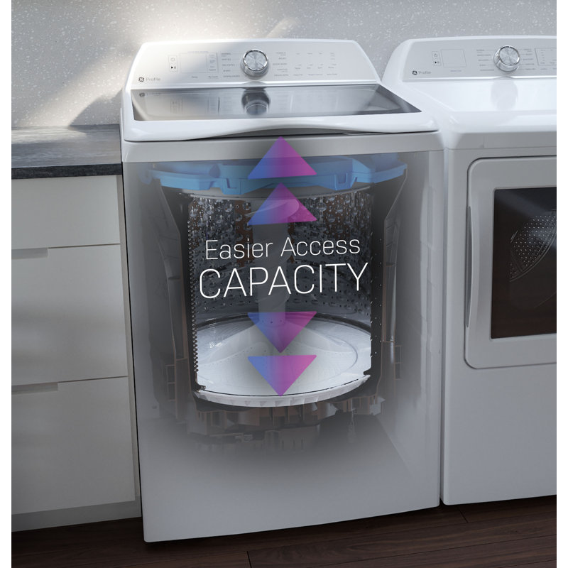 GE Profile™ 5 Cu. Ft. Smart Top Load Washer, White, 5.0 cu ft