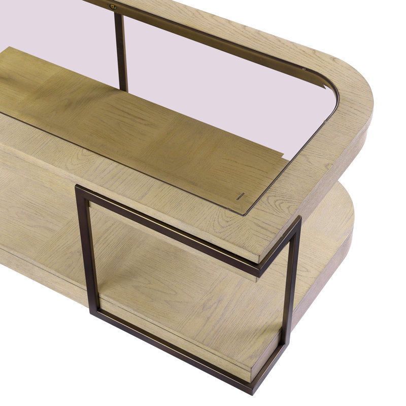 Rio Vista - Table basse - tons terreux discrets et finition argile
