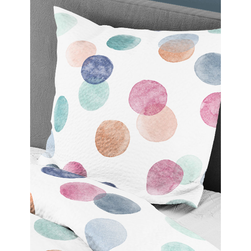 Polka Dots Duvet Cover Set with Pillow Shams Included