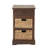 Abdelrauof Wood 2 Seagrass Basket and 1 Drawer Storage Unit-1135141251