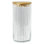 Ribbed Canister, Glass - Lrg