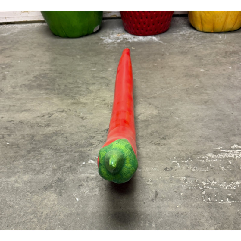 Red Chili Pepper Over Sized Vegetable Statue