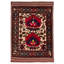 Machiah One-of-a-Kind 4'2" X 5'11" New Age Wool Area Rug in Red
