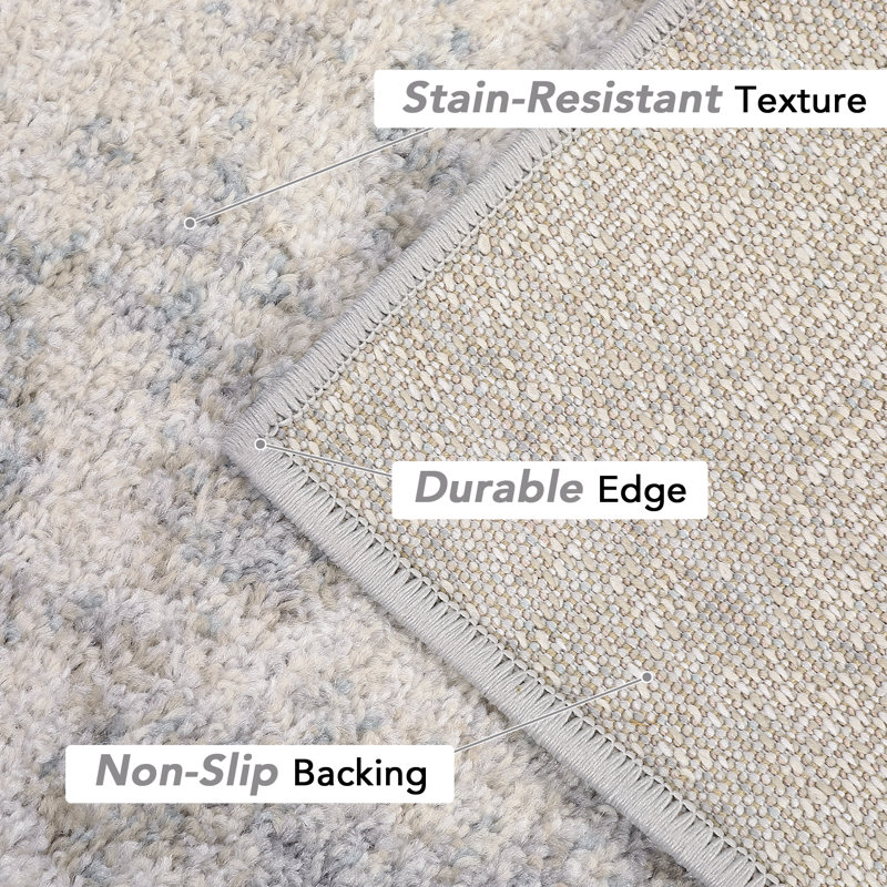 Tapis Shrout avec envers antidérapant, Rectangle 5 pi 3 po x 7 pi 3 po