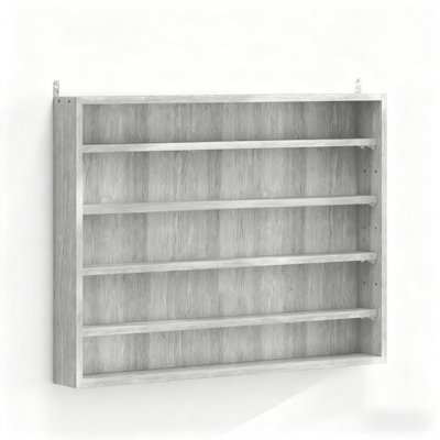 Wall-Mounted Display Case with Clear Door for Model Car Collectibles
