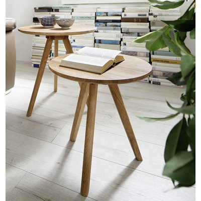 Annie Solid Wood Three Leg Coffee Table