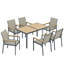 Steel Patio Dining Set Table,