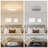 Modern Linen Drum Flush Mount Ceiling Light With 5- 5-Cct-1620556189