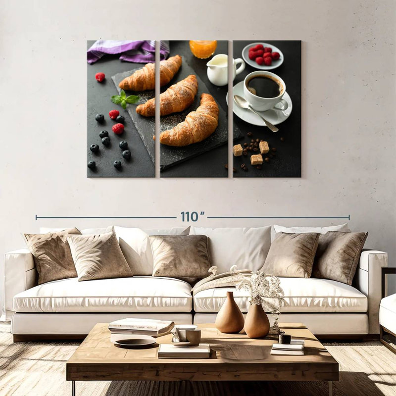 Yarlin Breakfast Croissants, 48" H x 74" W