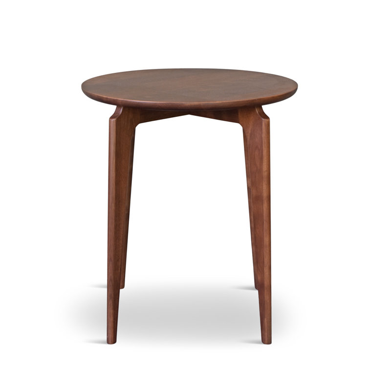 Borgen Round Solid Wood Side Table