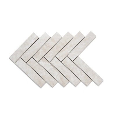 Carreau de mosaïque en porcelaine mate pour plancher et mur 1 po x 6 po Galleria Taj Mahal