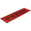 Tapis de couloir surteint de conception unique 3 pi x 10 pi 7 po rose / rouge / noir