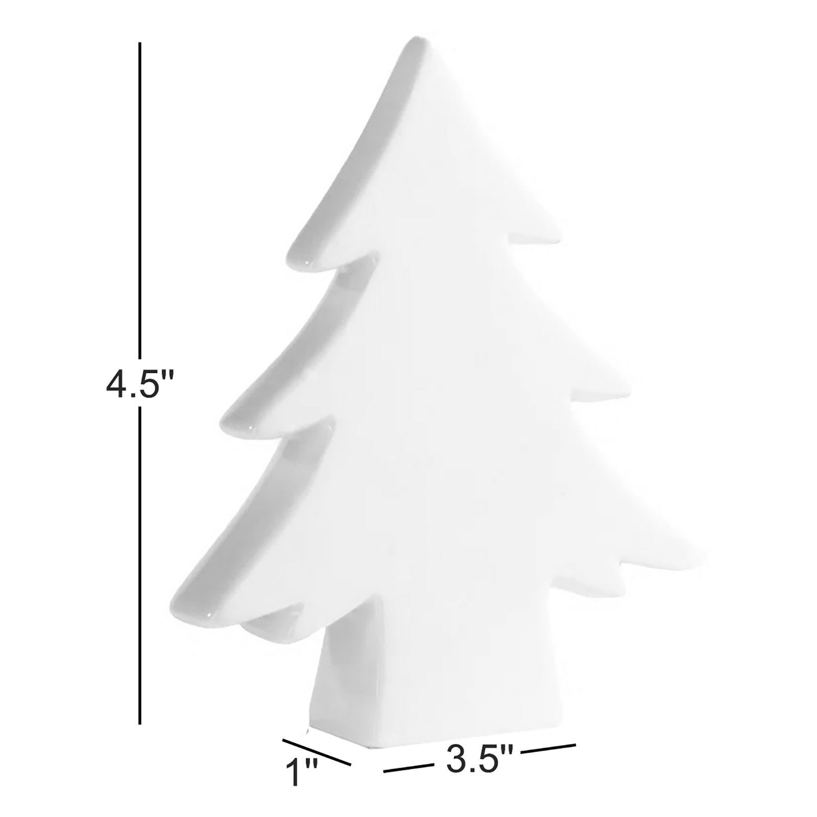 Mercer41 Ceramic Tabletop Christmas Tree, White