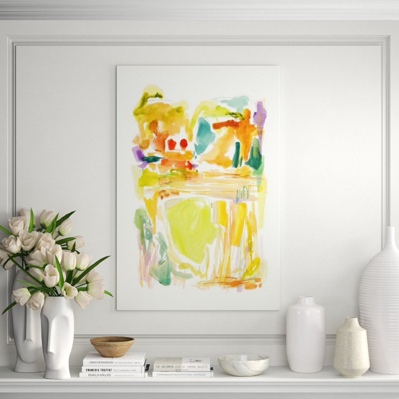 Joyful Isle Painting by Barclay Butera, 45" H x 30" W, Image Brush Gel