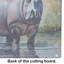 Hippopotamus Glass Cutting Board Large