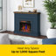 Foyer électrique mural Duraflame® Shiplap, bleu Fontana-115421213