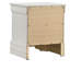 Table de chevet 2 tiroirs avec pattes de fixation, blanc