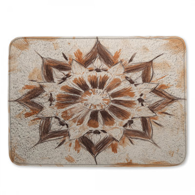 Tapis de bain texturé Mandala Art