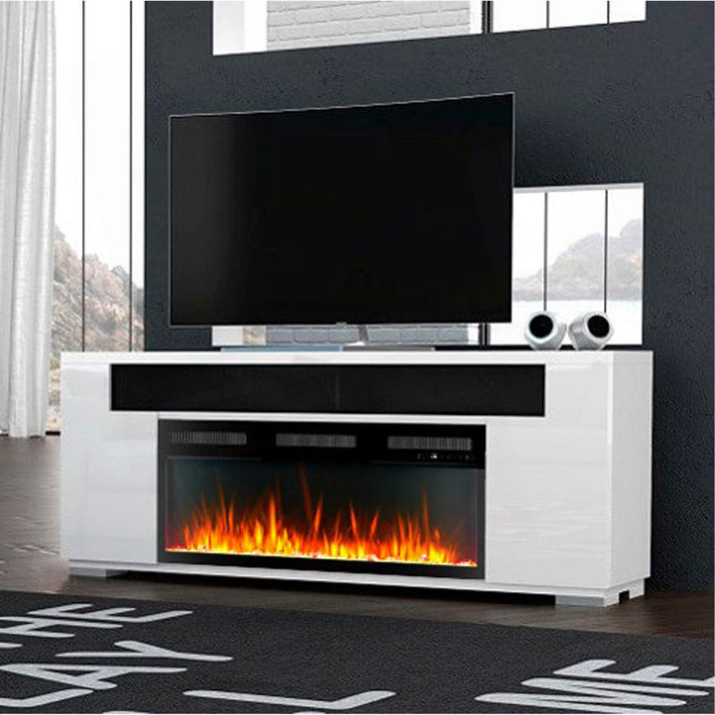 Versatile Fireplace TV Stand Complete Set With Insert