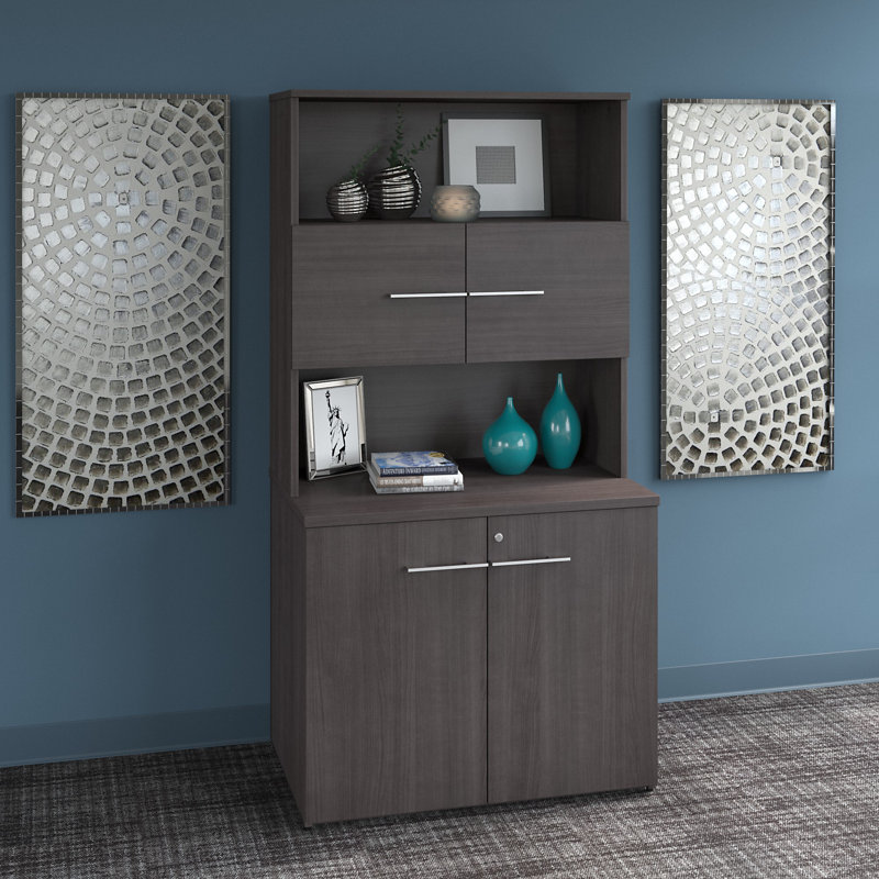 Classeur à 4 tablettes Office 500, Gris tempête