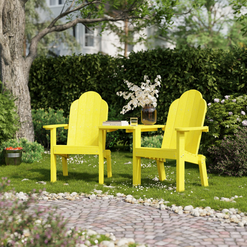 Classic Deck Chair Tete-A-Tete, Lemon Yellow