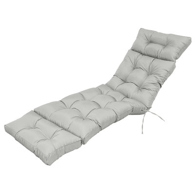 Coussin de chaise longue d'extérieur épaissi, rembourrage en mousse viscoélastique douce