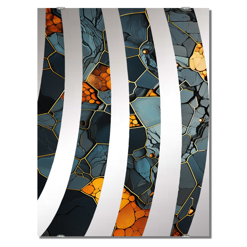 Cortazia - Miroir mural géométrique abstrait MIR137183, 40 po x 30 po