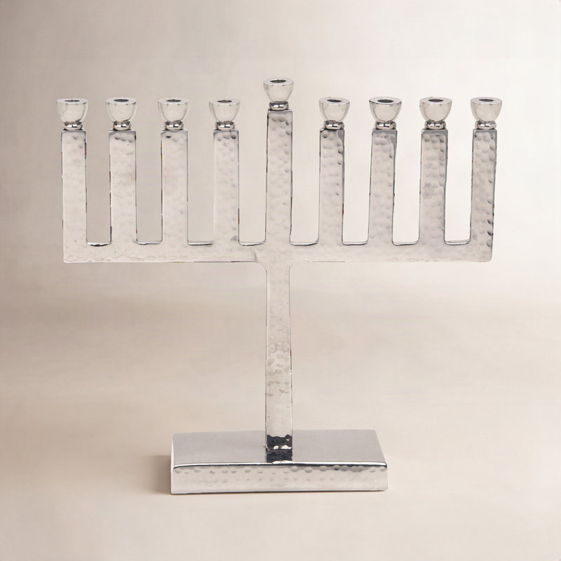Menora hanoukka en aluminium