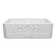 Whitehaus Collection 33" Double Bowl Fireclay Kitchen Sink: Reversible Gothic & Fluted Front Aprons