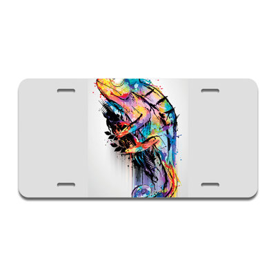Rainbow Chameleon Aluminum Plate Frame