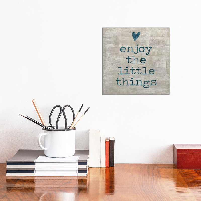 Enjoy The Little Things I by Jamie MacDowell - Wrapped Canvas Gallery-Wrapped Canvas Giclée, 30.48 cm H x 30.48 cm W